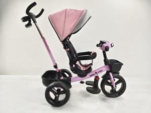 China Red 3-Wheel Child Tricycle With Steel Handlebar And Plastic Seat Baby Carriage factory