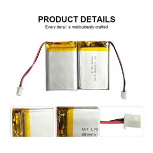 China 3.7v Lithium Polymer Battery 950mah 1000mAh LiPo Battery Cell 583450 603450 factory