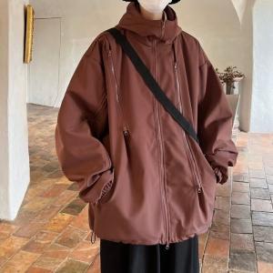 China Casual Windbreaker Fashion Street Jacket 100% Cotton For Men factory