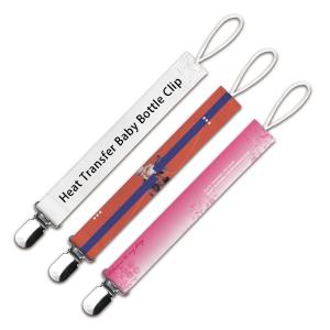 China Printable Sublimation Pacifier Clip Bottle Clip For Baby Customizable factory