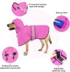 Reflective Dog Raincoat - Adjustable Waterproof Raincoat for Dogs, Lightweight