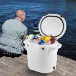 Rotomolded 25QT Round Cooler Box 55cm Car Ice Bucket