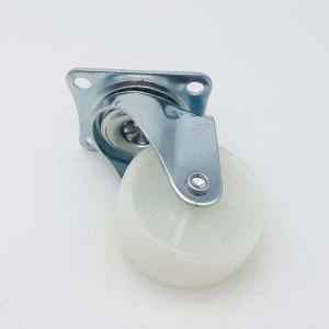 China 65mm White PP Wheel Light Duty Swivel Plate Caster Wheel factory