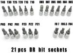21pcs Red 13pcs Mechanic Tool Set With Metal Cabinet