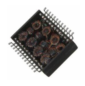 China H5015NLT 24 Pins 1500Vrms Single Port Gigabit Magnetics Transformer factory