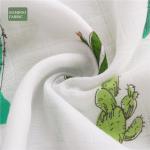 BMF 017 100 Cotton Muslin Fabric / Customized Printed Muslin Fabric Anti Pilling