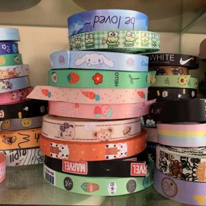 China Width 80mm Elastic Webbing Straps , Embroidery Printing Nylon Strap Material on sale