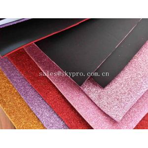 Recycle Goma Glitter EVA Foam Sheet 38 Degree Hardness , 1.2-44mm Thickness