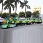 British Style Trackless Tourist Train Rides / Theme Park Train Ride