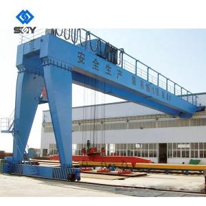 China High Rigidity Single Beam 5 Ton Gantry Crane Semi Goliath Crane 18~35m Span factory