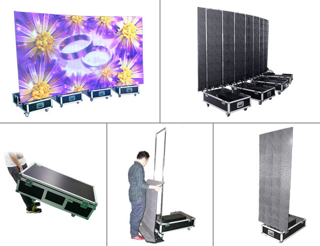 Lightweight Totem LED Display Screen Outdoor Hanging 6M Viewing Distance
