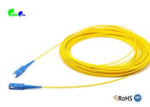 China SC UPC - SC UPC Single Mode Fiber Optic Patch Cable G652D Simplex 2.0mm Fiber Patch Cord Jumper factory