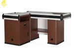 Non Electric Supermarket Cashier Counter , 1500x600x850mm Stainless Steel Cash