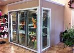 Heating Glass Door U Type Walk in Cooler Merchandiser Freezer for Supermarket