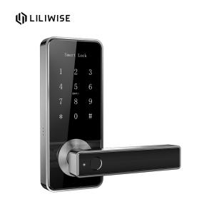 China Smart Mobile WiFi Keypad Fingerprint Door Lock European Standard factory