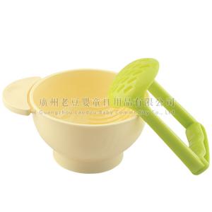 China Baby Infant Manually Grinding Bowl To Mashed Pressure Grinding Rods set factory