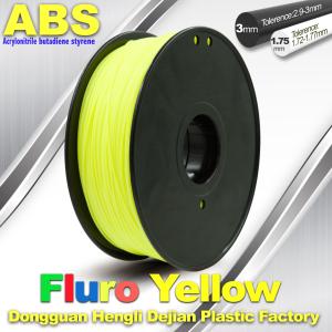 High Precision Fluo - Yellow ABS 3D Printer Filament 1kg / Spool