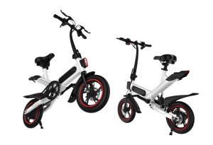 China Collapsible Electric Powered Bicycles , City E Cycle Lightweight Foldable Bike factory