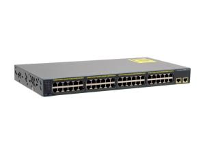 China Catalyst 2960 48 10/100 + 2 1000BT LAN Base Image WS-C2960-48TT-L 64 MB DRAM factory