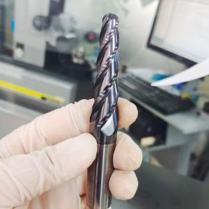 Customized HF25 Carbide Taper End Mill Cutter 4 Degree For Deep Cavity Slope