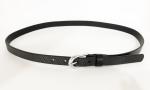 Durable Womens Genuine Leather Belt Embossing Silver Point Pin Buckle Wide 0.8