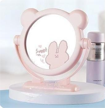 Modern Standing Desktop Vanity Portable Makeup Mirror for Yea Processing Customization