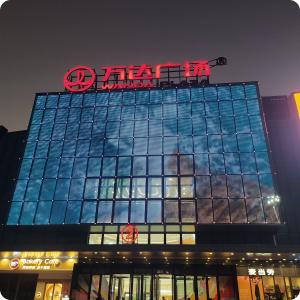 China Outdoor LED Mesh Display For Building Facade Grey Flexible Stage Curtain IP67 factory