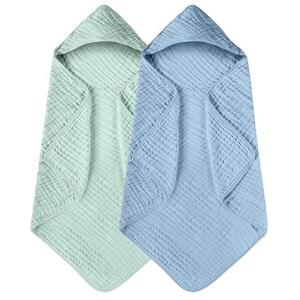 100% Cotton Soft Newborn Hooded Towel Newborn Towel Set With Simple Style