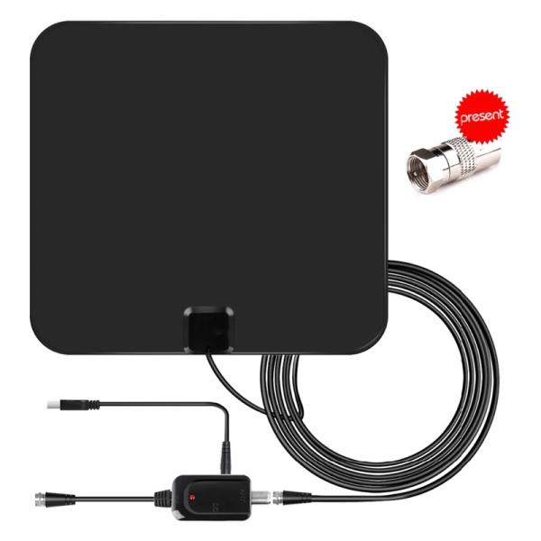 Morpilot Indoor Digital TV Antenna High Gain Flat Design HDTV Antenna 60 Miles