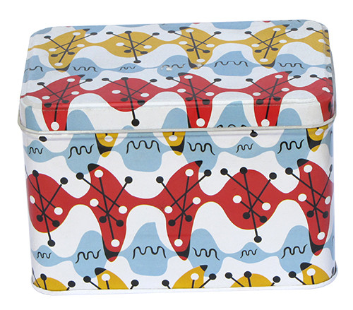 CYMK Printing Food Tin Containers For Candy Size 155mm x 103mm x 105mm