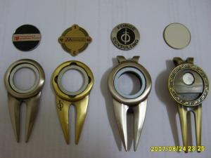 China Custom cufflinks with pattern antique golf divot tools factory