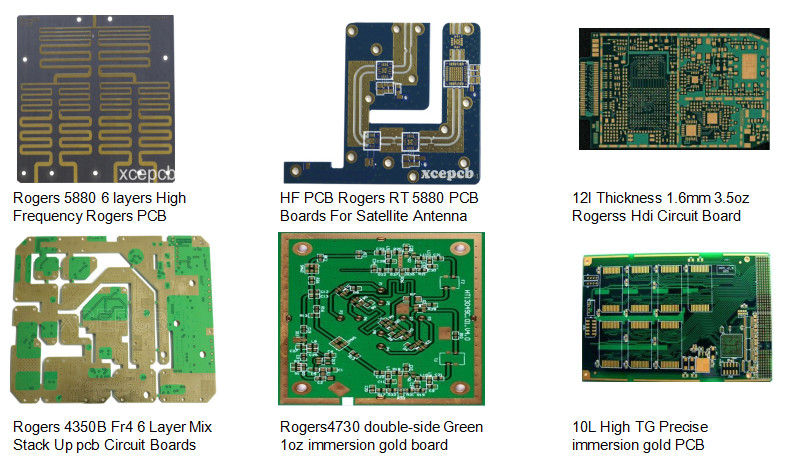 6 Layer Ro4350B Rogers PCB High Density High Frequency Material Printed Circuit Board