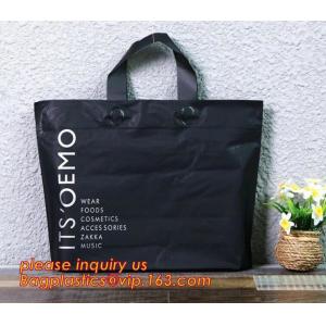 China reusable soft loop handle plastic bags,PP Plastic Bags with Soft Loop Handle, Square Bottom,ecofriendly biodegradable so on sale