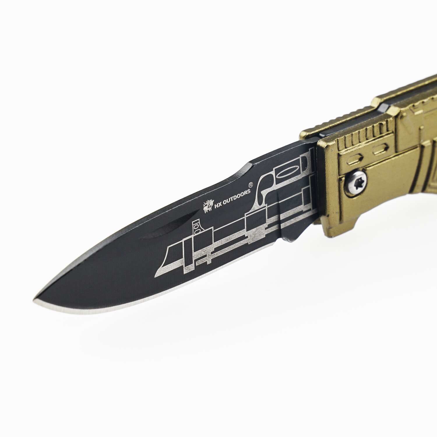 Mini AK Dagger Knife 1.6mm Blade Aluminium Handle 4.5 Inches