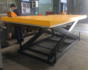 China Pit Mounted Stationary Scissor 4000kg Hydraulic Dock Lift With Toe Guard factory