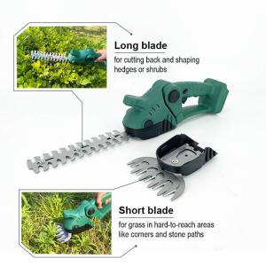 Effortless Gardening Lithium-Powered Hedge Trimmer With Replaceable Grass Cutter