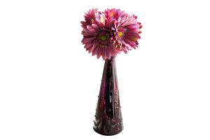China Unique Decorative Glass Vases , Tall Glass Floor Vases High White Glass factory