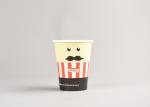 6 Colours Printing Food Grade Single Wall Coffee Hot Paper Cups with Covers