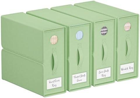 Sheet Organizers And Storage, 4-Pack, Queen/King Size (Grey), Bed Sheet