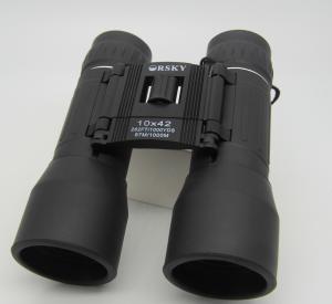 China 10x42 Folding Compact Roof Prism Binoculars 10.89mm Eye Relief Black Color factory