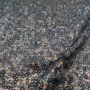 China 100% Cotton Mesh Knitted Encrypted Sequin Fabric 75Dx75D 3mm Bead factory