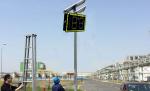 Street Red Green Digit Radar LED Speed Limit Signs Solar Speed Signs Power
