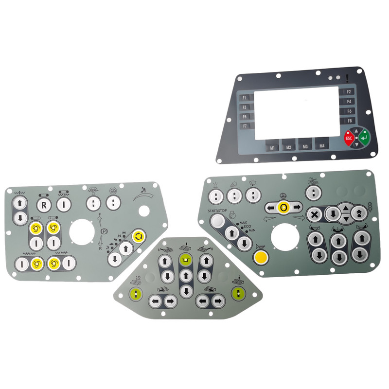 VGL Plus Paste Control Panel Sticker Main Console Button Panel Film For Asphalt Paver Parts