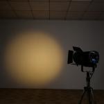 High Power Fresnel Video Light , Fresnel Studio Lights With High CRI / Barndoor