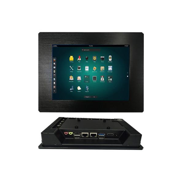 China 8 Inch Embedded Touch Panel PC Aluminum Alloy Material Linux OS And 5 COM RS232 factory