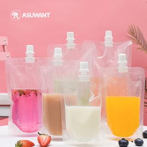 China Moisture Proof Clear Spout Pouch Water Packaging Liquid Spout Bags factory