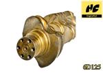 Komatsu 6D125 Crankshaft Car Engine Spare Parts HRC46-52 12 Months Warranty