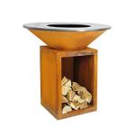 Tepanyaki Table Outdoor Cooking Bbq Grill Weathering Steel For Garden