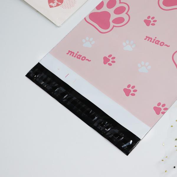 Charming Pink Paw Print Express Bag Safeguard Commodities