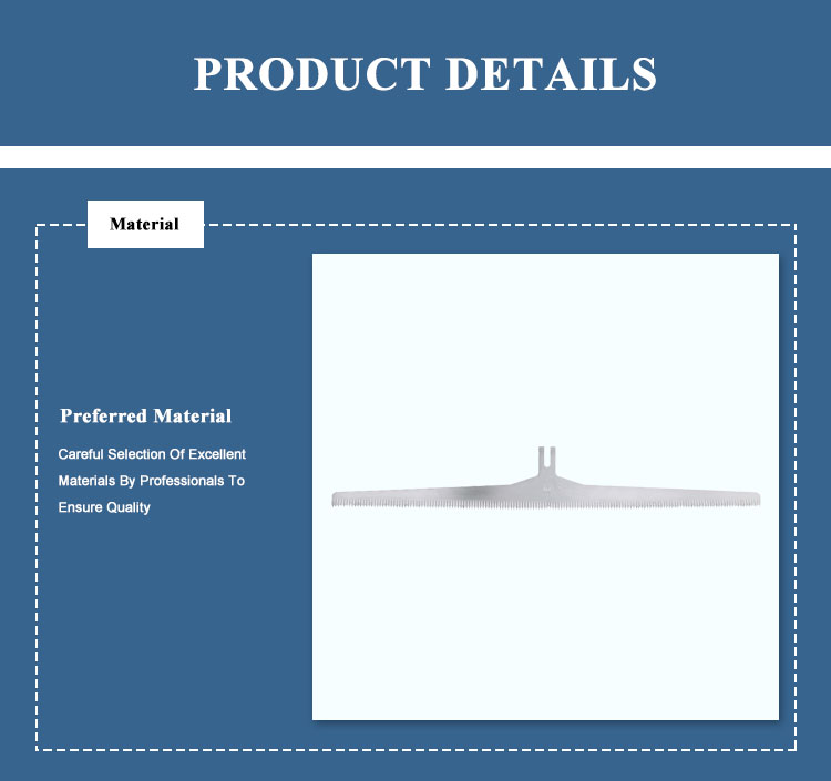 Pet Food Bag Packaging Industrial Knife Blades Wear Resisting Cutomized Size